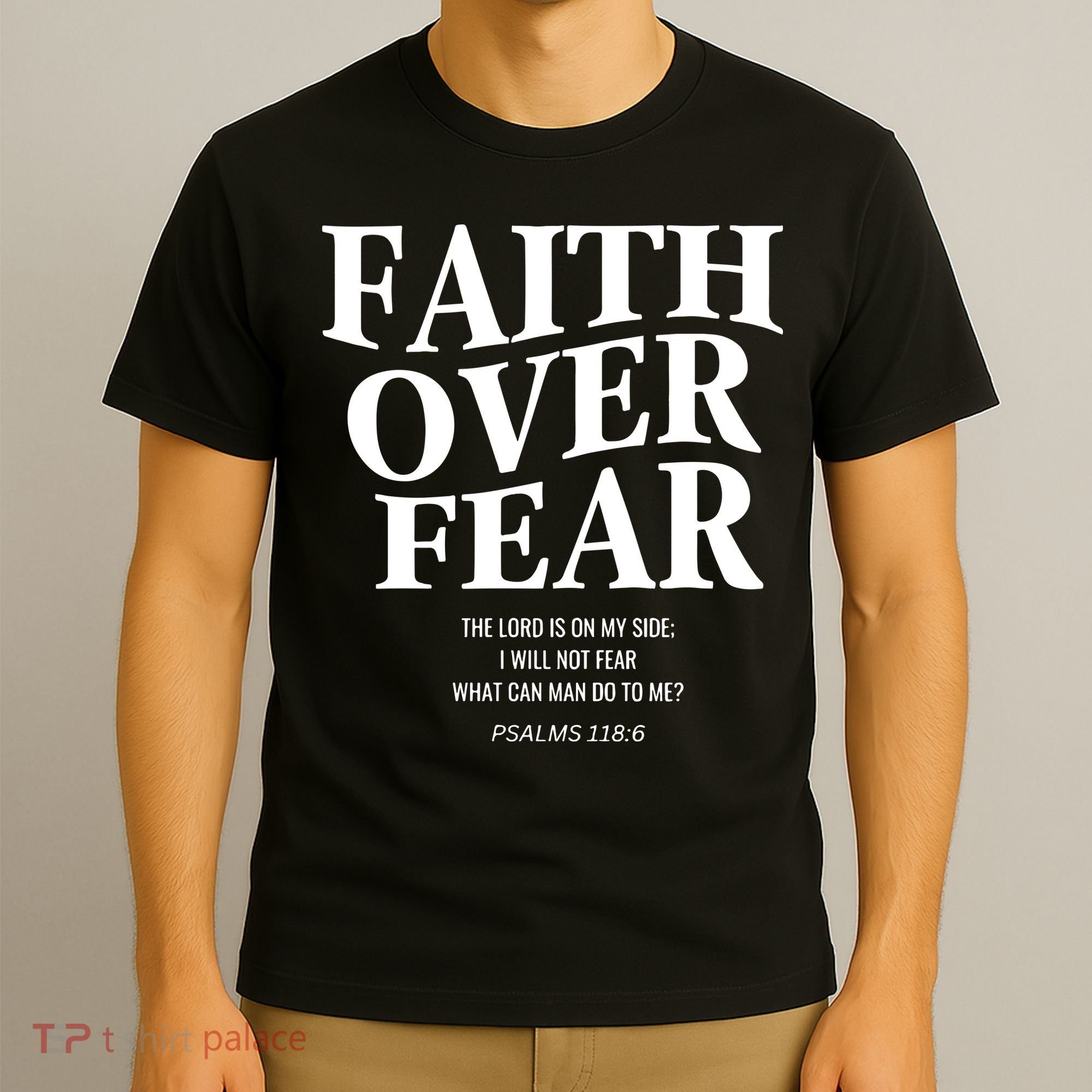 Faith Over Fear Christian Jesus T-Shirt