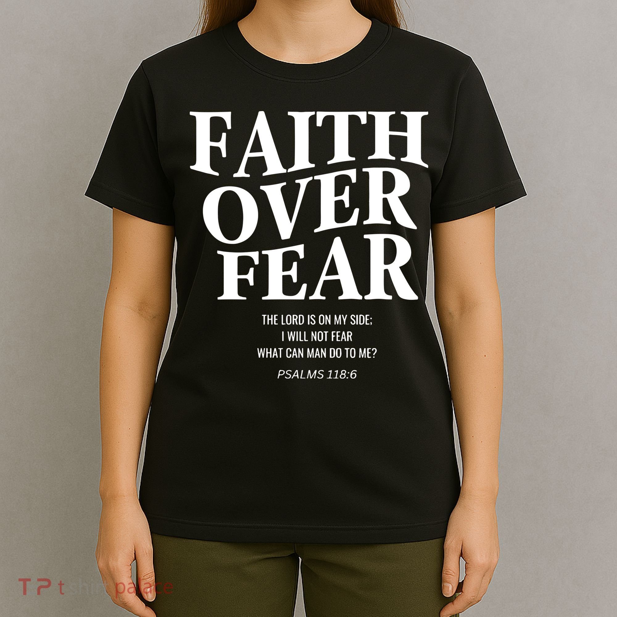 Faith Over Fear Christian Jesus T-Shirt