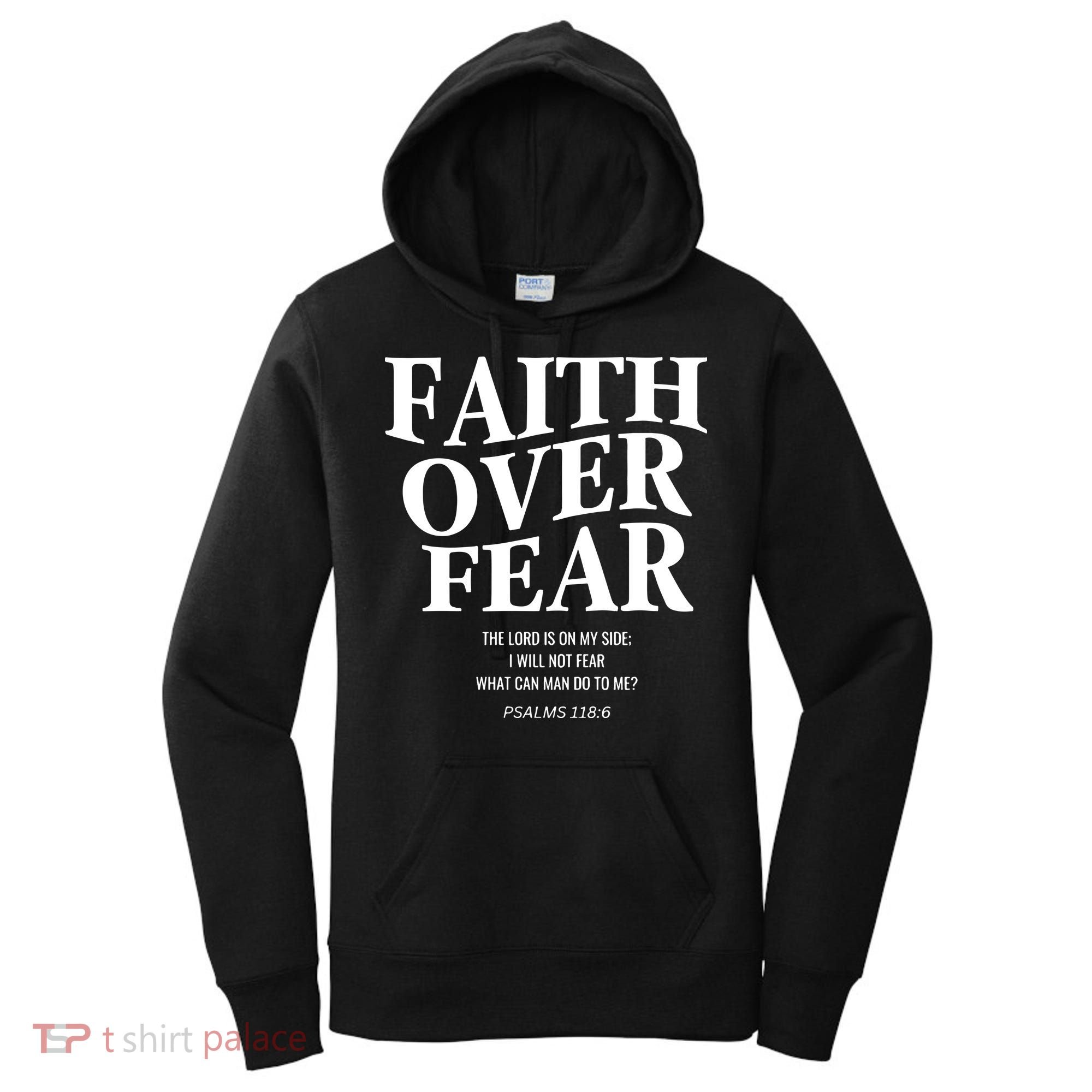 Faith Over Fear Christian Jesus Women's Hoodie