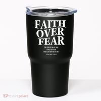 Faith Over Fear Christian Jesus Tumbler thumb 0