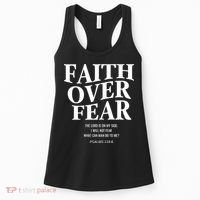 Faith Over Fear Christian Jesus Women's Tank Top thumb 0