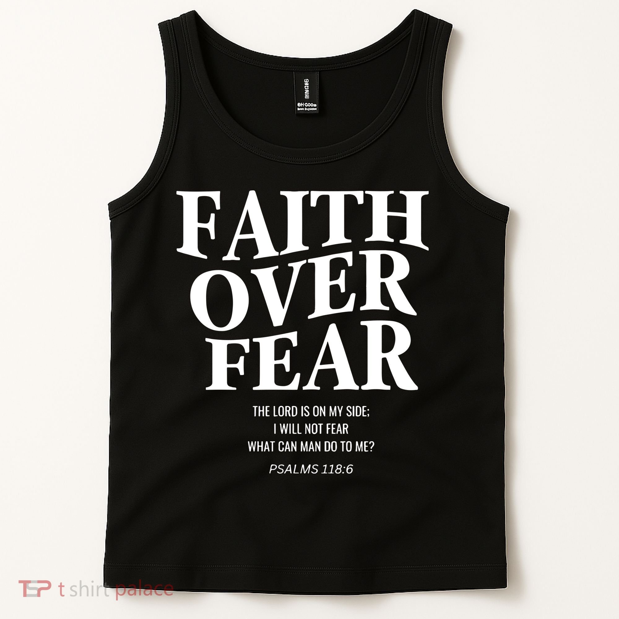 Faith Over Fear Christian Jesus Tank Top
