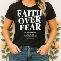 Faith Over Fear Christian Jesus Women's T-Shirt thumb 2