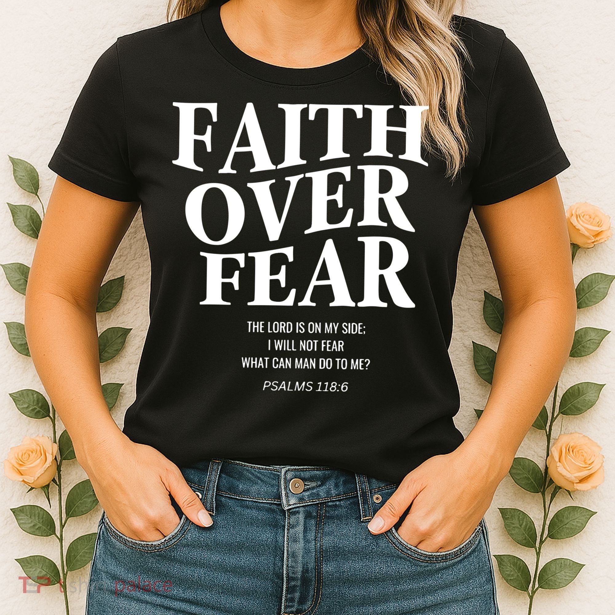 Faith Over Fear Christian Jesus Women's T-Shirt