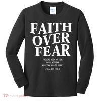 Faith Over Fear Christian Jesus Kids Long Sleeve Shirt thumb 0