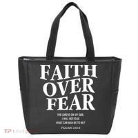 Faith Over Fear Christian Jesus Tote Bag thumb 0