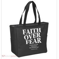 Faith Over Fear Christian Jesus Tote Bag thumb 2