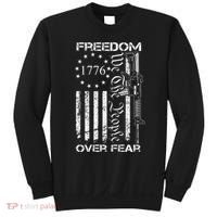 Freedom Over Fear Pro Gun Usa Flag 2nd Amendment Sweatshirt thumb 0