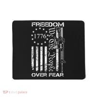 Freedom Over Fear Pro Gun Usa Flag 2nd Amendment Mousepad thumb 0
