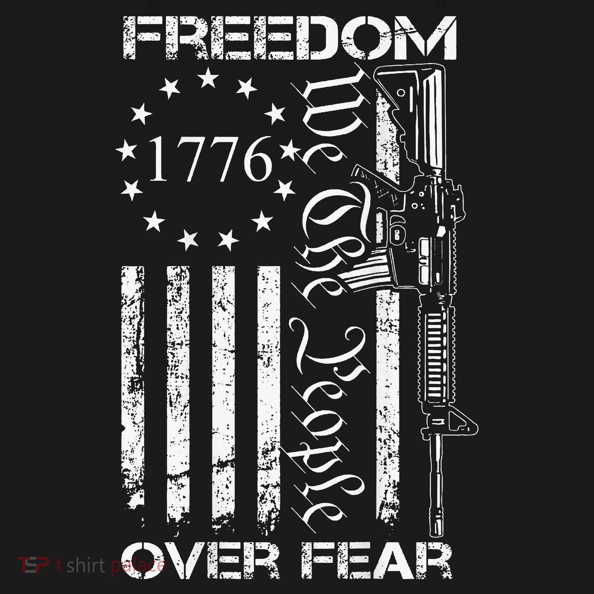 Freedom Over Fear Pro Gun Usa Flag 2nd Amendment Women's Tank Top