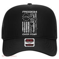 Freedom Over Fear Pro Gun Usa Flag 2nd Amendment Hat thumb 0