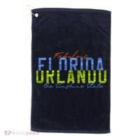 Fabulous Orlando Florida The Sunshine State Golf Towel thumb 0