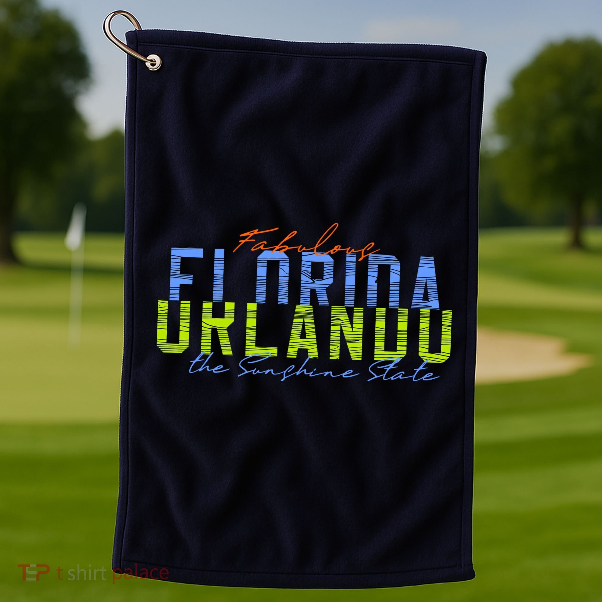 Fabulous Orlando Florida The Sunshine State Golf Towel
