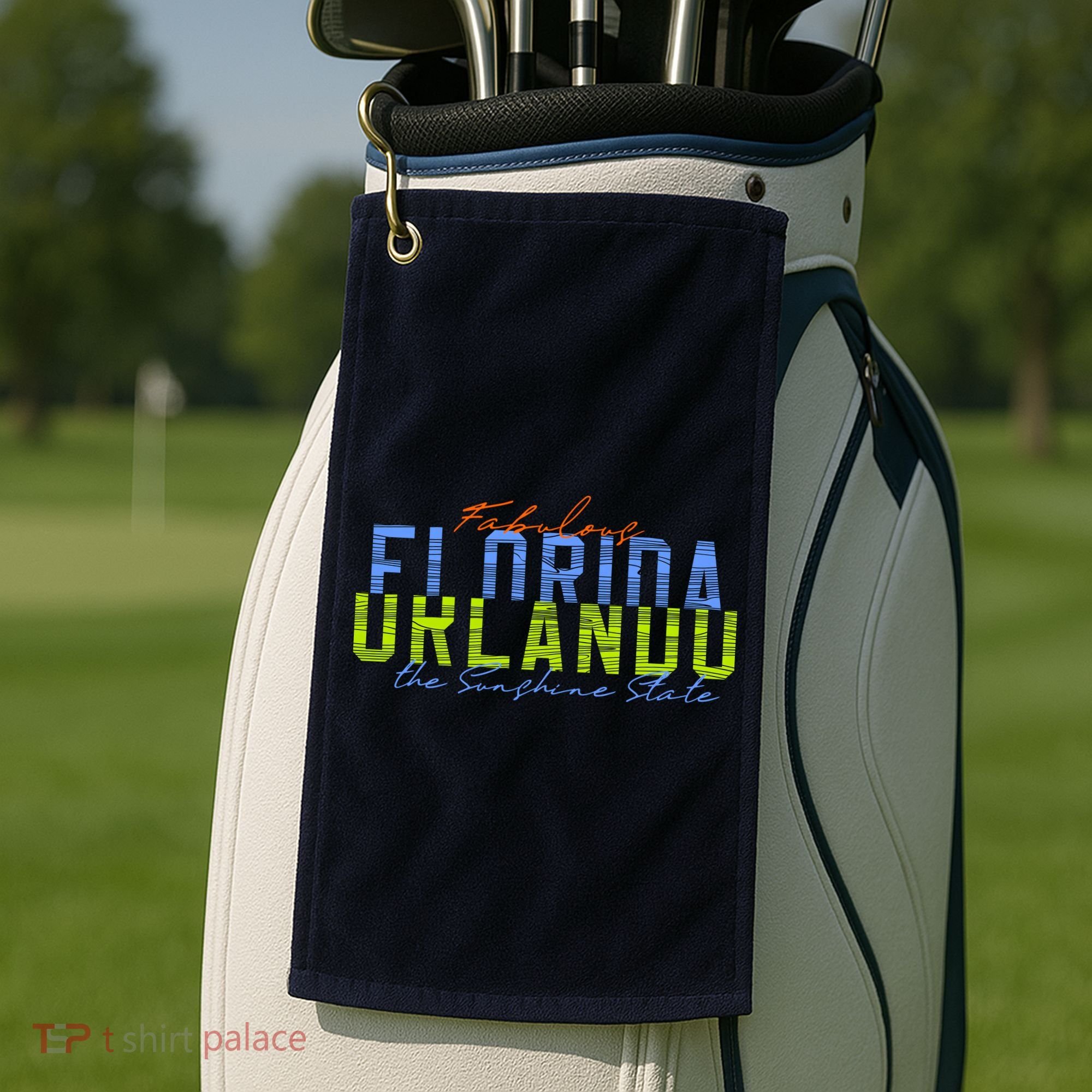 Fabulous Orlando Florida The Sunshine State Golf Towel