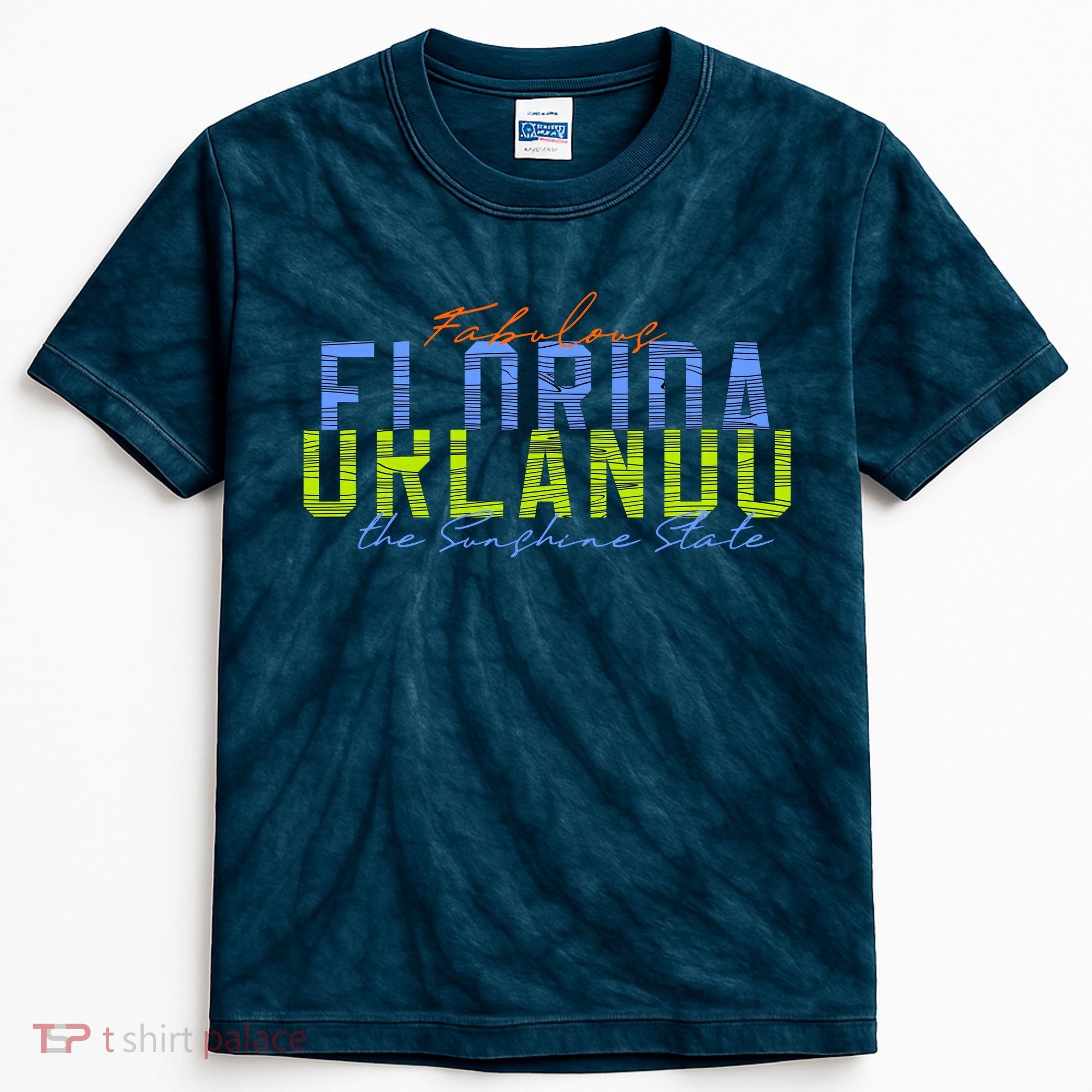 Fabulous Orlando Florida The Sunshine State Kids Tie-Dye T-Shirt