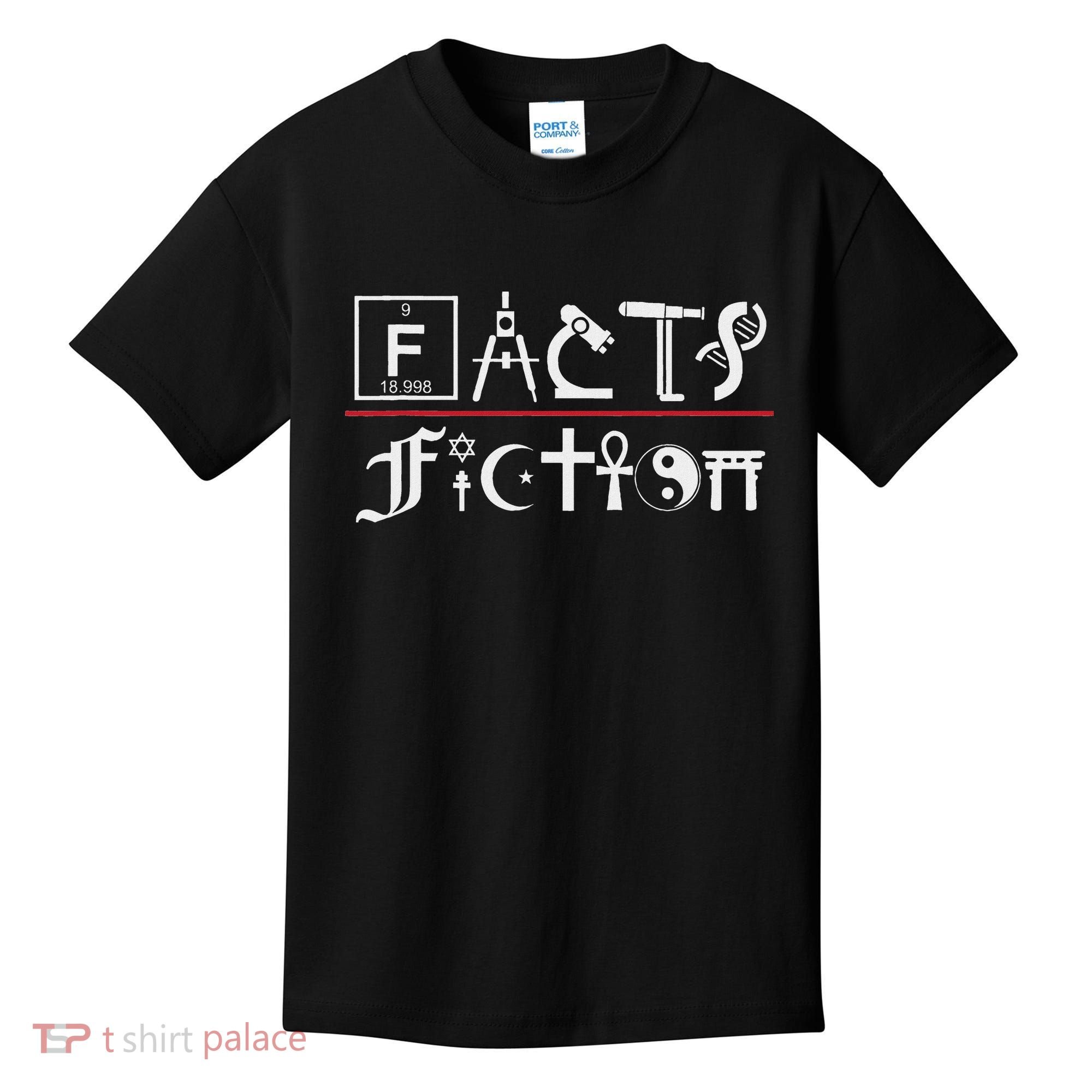 Facts Over Fiction Atheist Studies Kids T-Shirt
