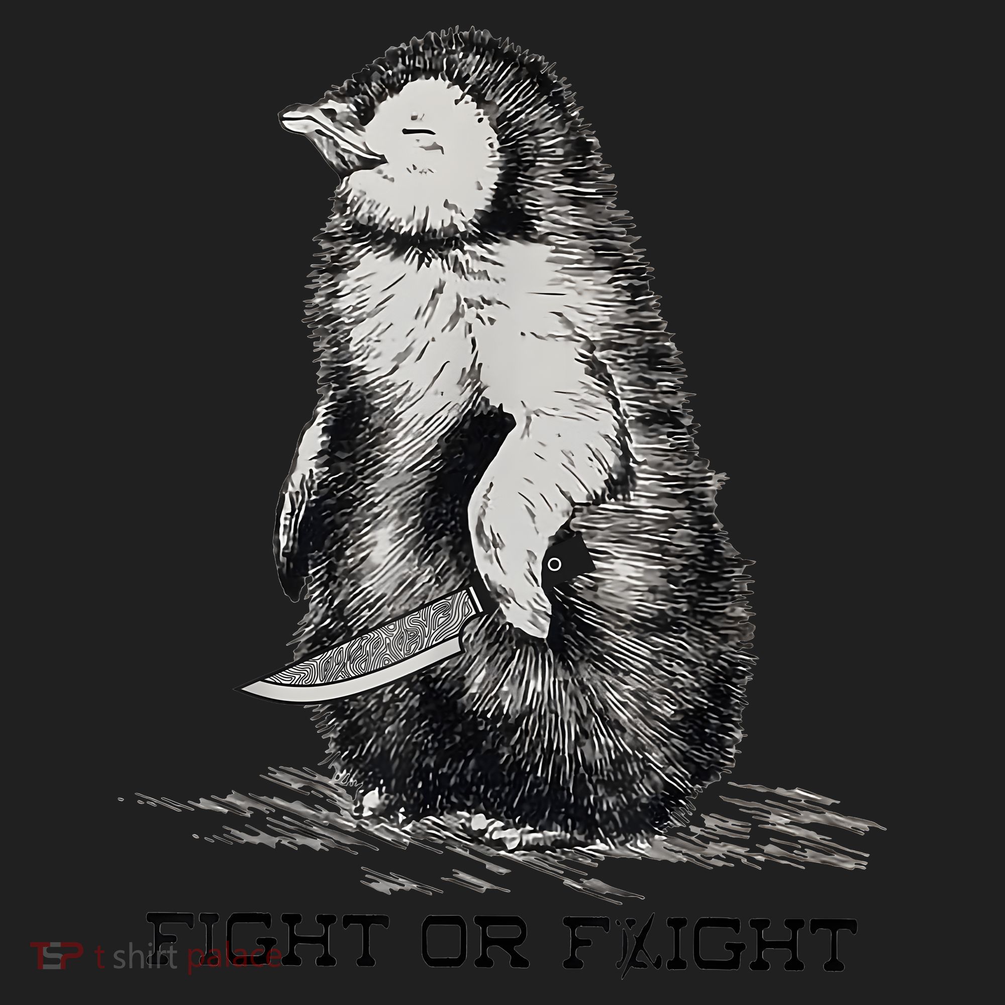 Fight Or Flight Funny Penguin Pun Meme Women's Sweatshirt