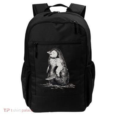 Fight Or Flight Funny Penguin Pun Meme Backpack