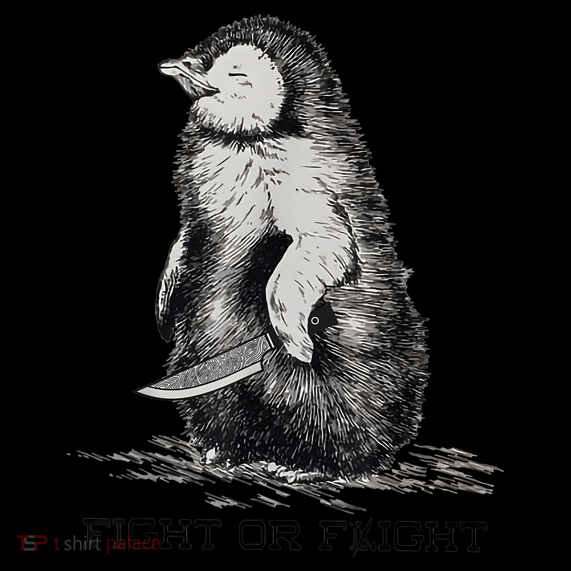 Fight Or Flight Funny Penguin Pun Meme Backpack