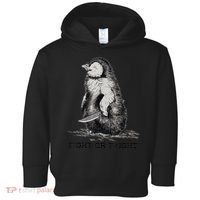 Fight Or Flight Funny Penguin Pun Meme Toddler Hoodie thumb 0