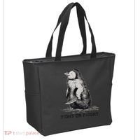 Fight Or Flight Funny Penguin Pun Meme Tote Bag thumb 2