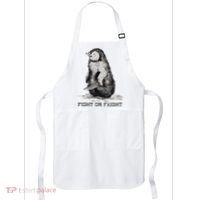 Fight Or Flight Funny Penguin Pun Meme Apron thumb 0