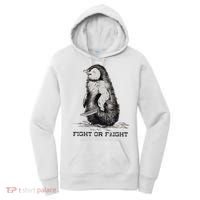 Fight Or Flight Funny Penguin Pun Meme Women's Hoodie thumb 0
