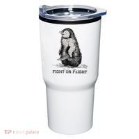 Fight Or Flight Funny Penguin Pun Meme Tumbler thumb 0