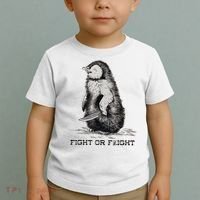 Fight Or Flight Funny Penguin Pun Meme Toddler T-Shirt thumb 2