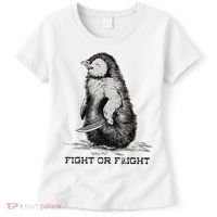 Fight Or Flight Funny Penguin Pun Meme Women's T-Shirt thumb 0