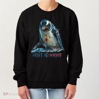 Fight Or Flight Funny Penguin Quote Women's Sweatshirt thumb 0