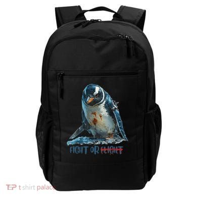 Fight Or Flight Funny Penguin Quote Backpack