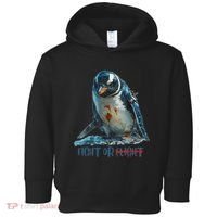 Fight Or Flight Funny Penguin Quote Toddler Hoodie thumb 0