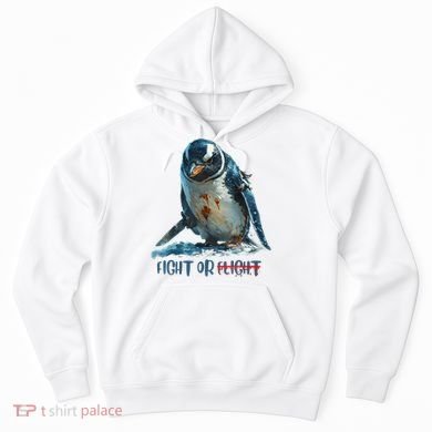 Fight Or Flight Funny Penguin Quote Hoodie