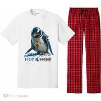 Fight Or Flight Funny Penguin Quote Pajama Set thumb 0
