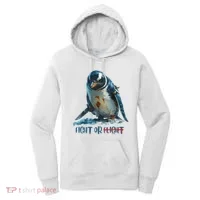 Fight Or Flight Funny Penguin Quote Women's Hoodie thumb 0