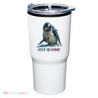 Fight Or Flight Funny Penguin Quote Tumbler thumb 0