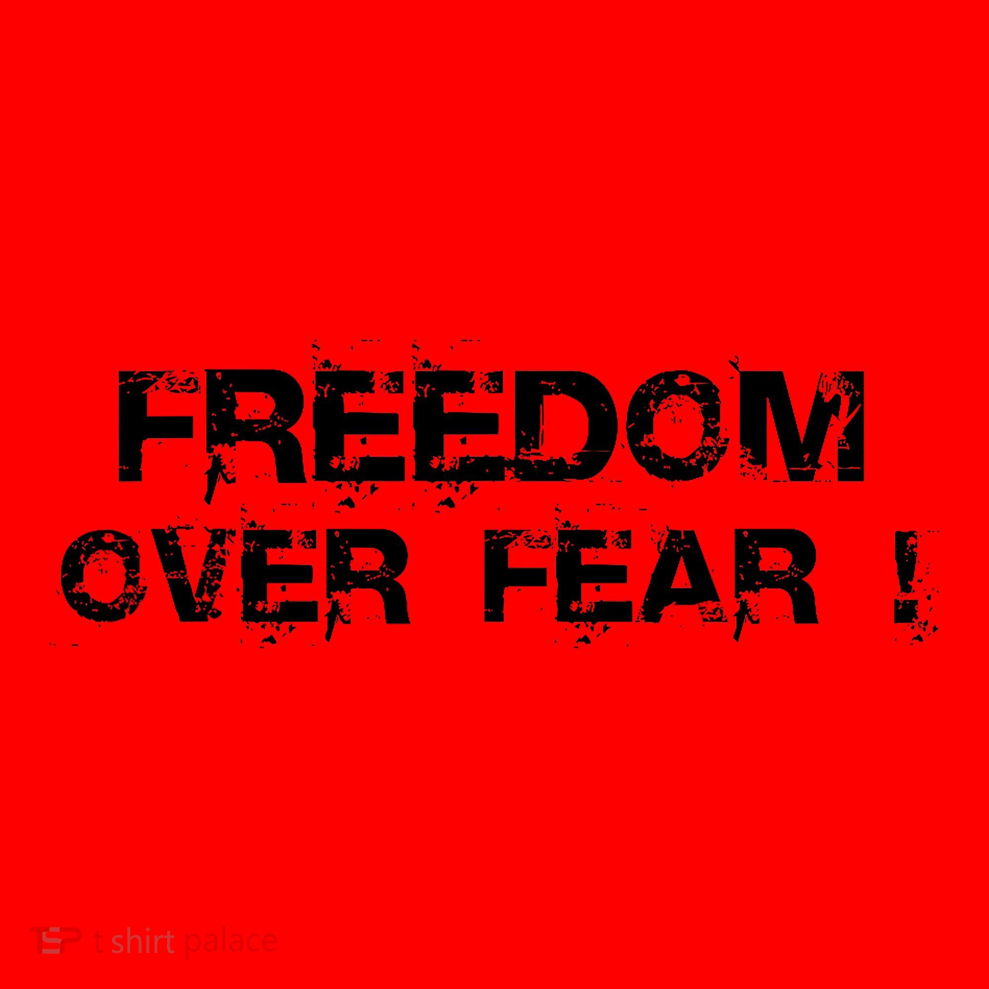 Freedom Over Fear Santa Hat