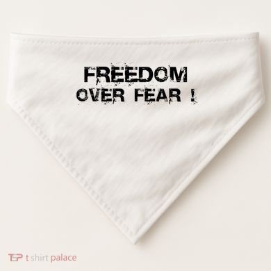 Freedom Over Fear USA-Made Doggie Bandana