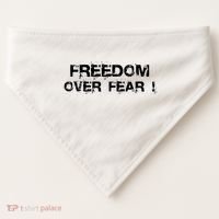 Freedom Over Fear USA-Made Doggie Bandana thumb 0