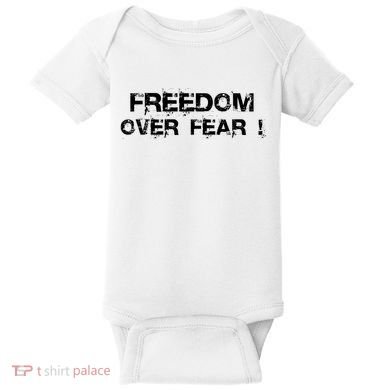 Freedom Over Fear Baby Bodysuit