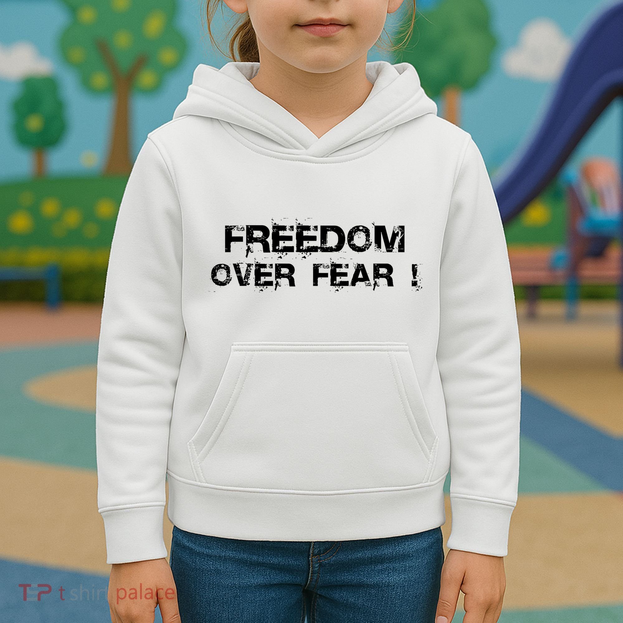 Freedom Over Fear Kids Hoodie