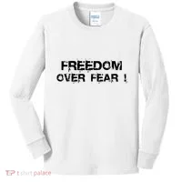Freedom Over Fear Kids Long Sleeve Shirt thumb 0