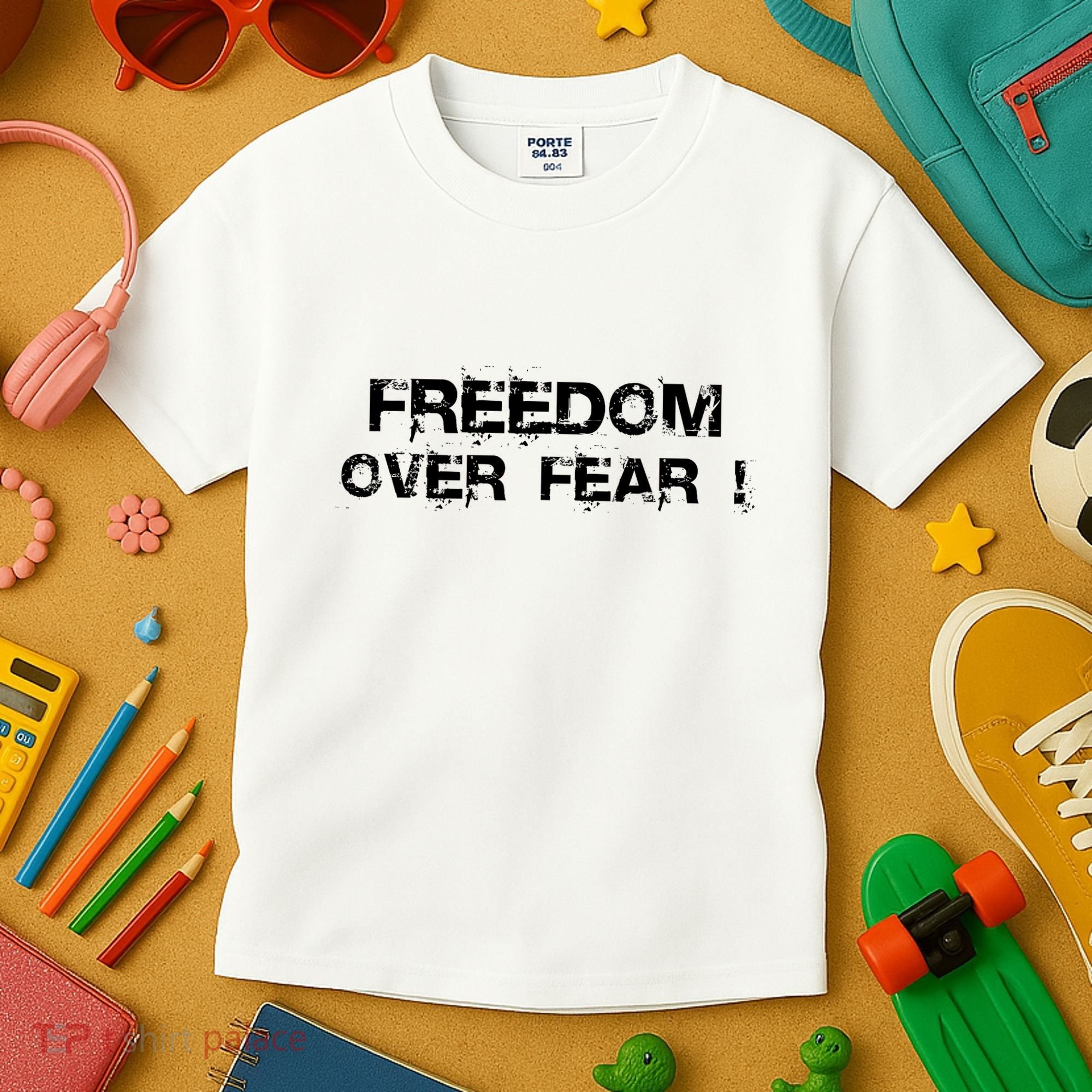 Freedom Over Fear Kids T-Shirt