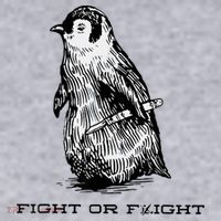 Fight Or Flight Funny Penguin Pun Fight Or Flight Meme Women's Sweatshirt thumb 2
