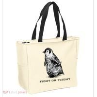 Fight Or Flight Funny Penguin Pun Fight Or Flight Meme Tote Bag thumb 2