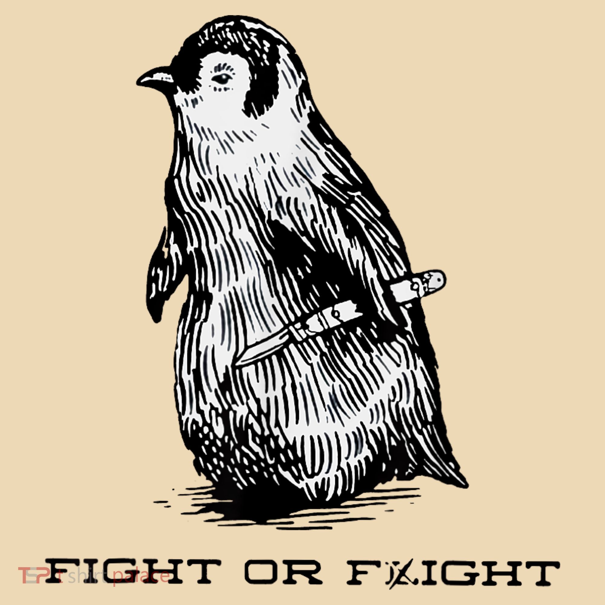 Fight Or Flight Funny Penguin Pun Fight Or Flight Meme Tote Bag