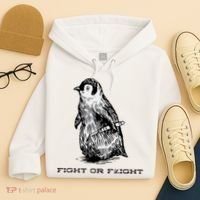 Fight Or Flight Funny Penguin Pun Fight Or Flight Meme Hoodie thumb 4