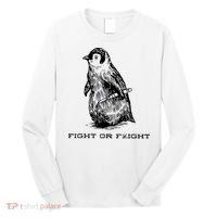 Fight Or Flight Funny Penguin Pun Fight Or Flight Meme Long Sleeve Shirt thumb 0