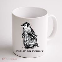 Fight Or Flight Funny Penguin Pun Fight Or Flight Meme Coffee Mug thumb 1